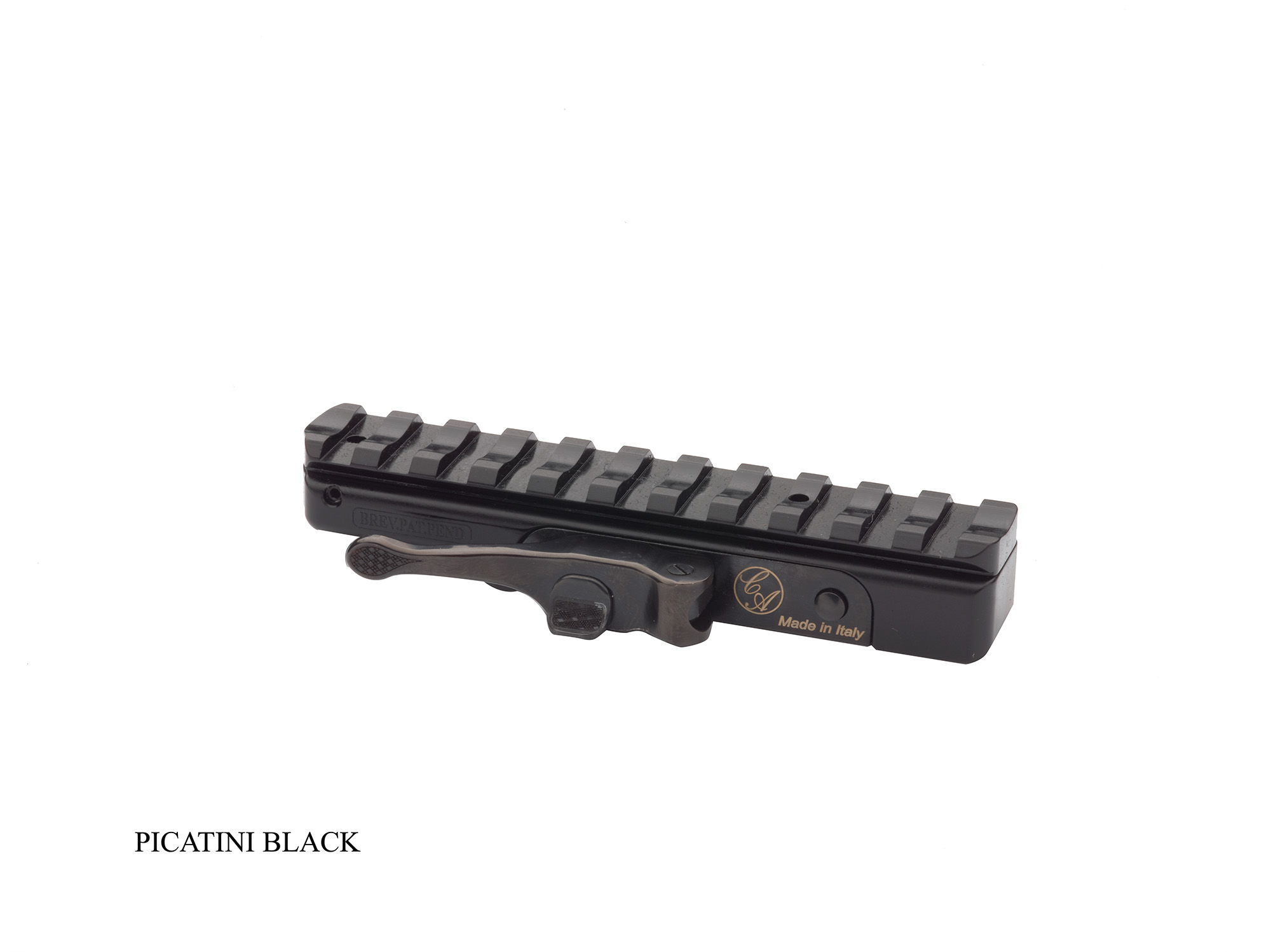 RAIL PICATINNI COURT NOIR POUR RAIL DE 11/12 MM