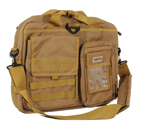 LAPTOP CASE SWISS ARMS 17" TAN