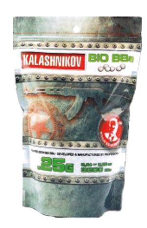 BILLES KALASHNIKOV 0.25 G BIO PAR 3200 PCS