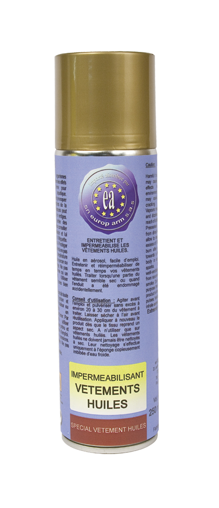 IMPERMEABILISANT EUROPARM VETEMENTS HUILES SPRAY 250ML