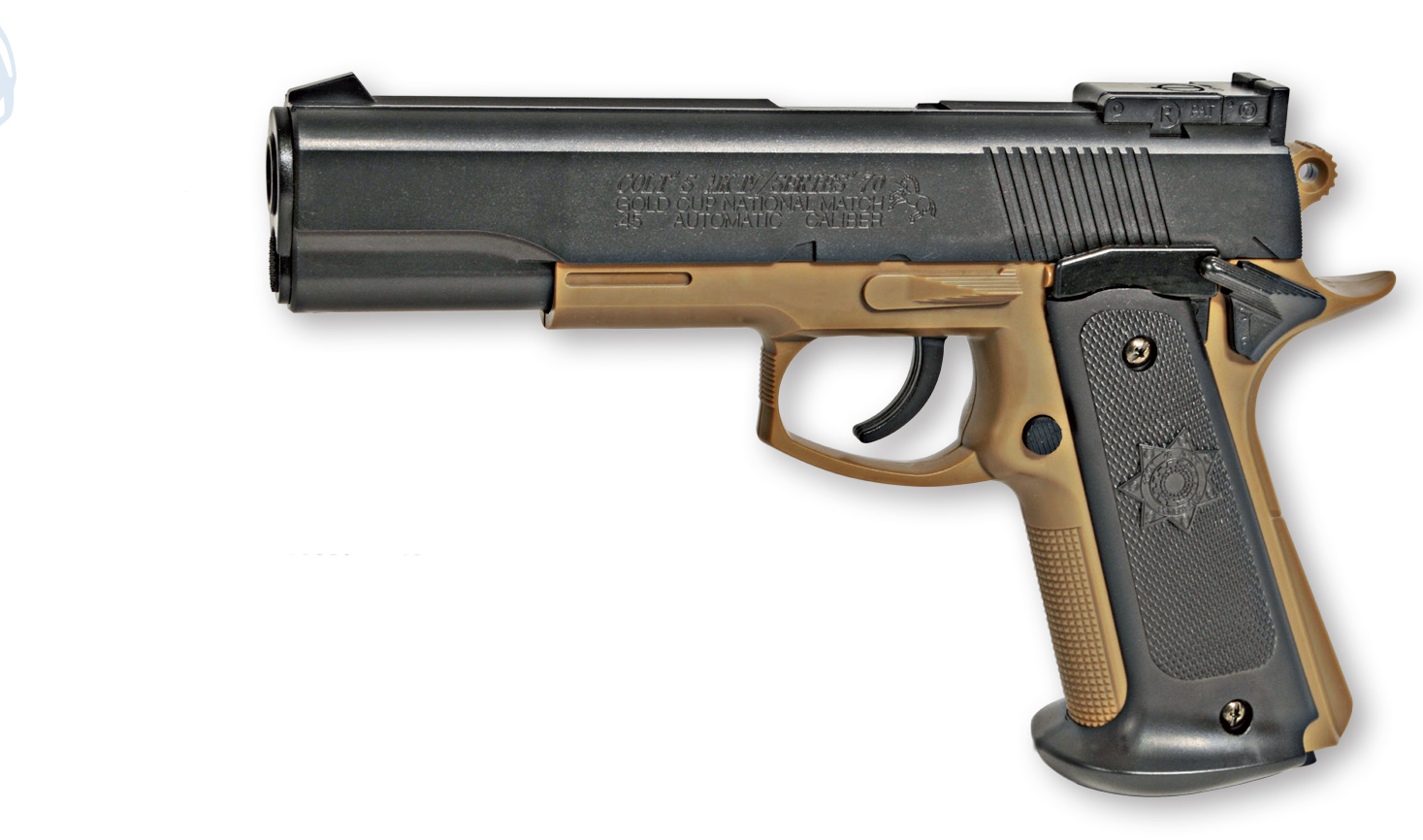 PISTOLET COLT MK IV SPRING BICOLOR