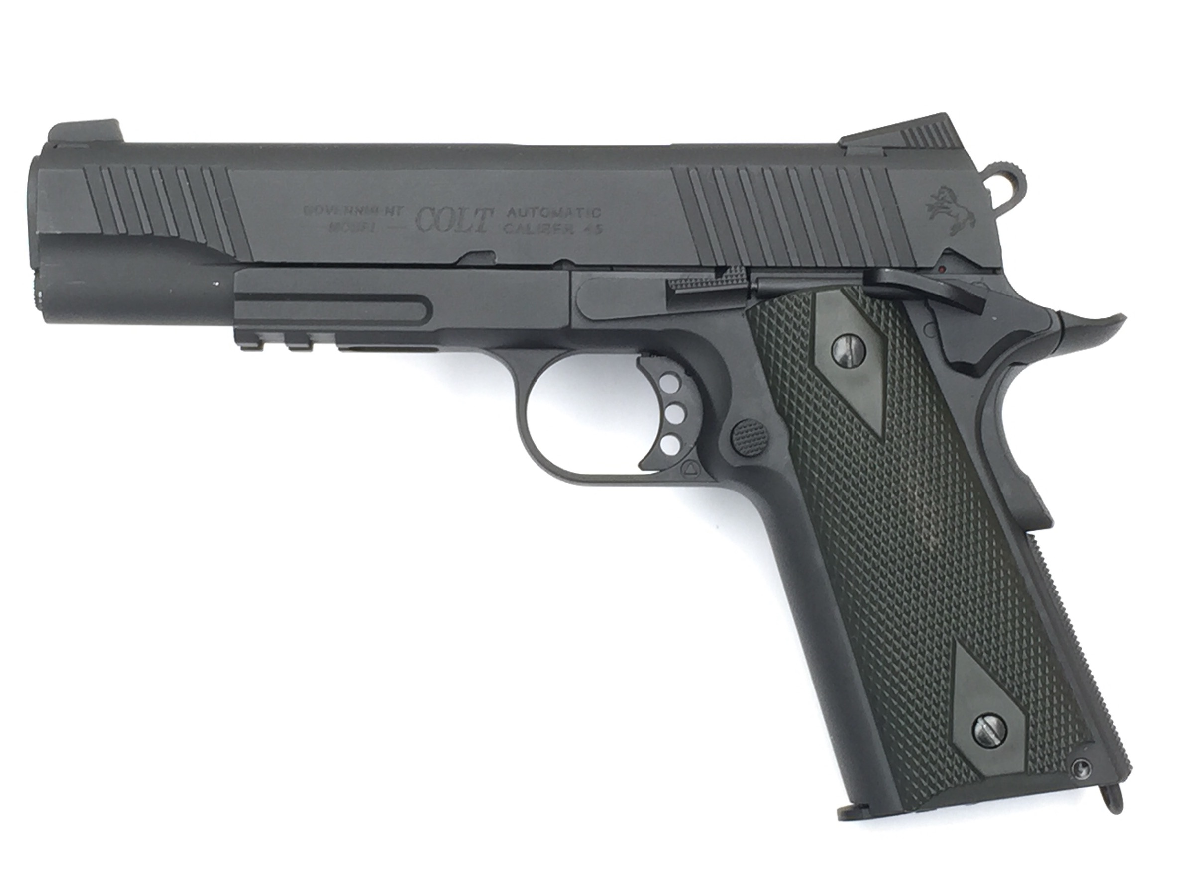 PISTOLET COLT 1911 RAIL BLACKNED CO2 BLOWBACK