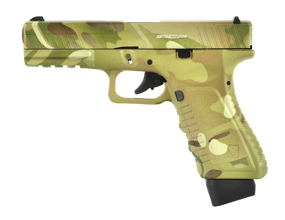 PISTOLET APS S17 V2 ACP CO2 BLOWBACK MULTICAM