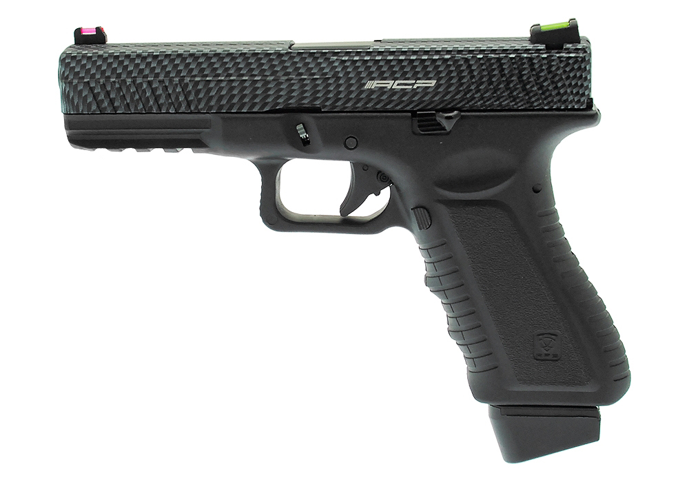 PISTOLET APS S17 V2 ACP CO2 BLOWBACK BLACK CARBONE