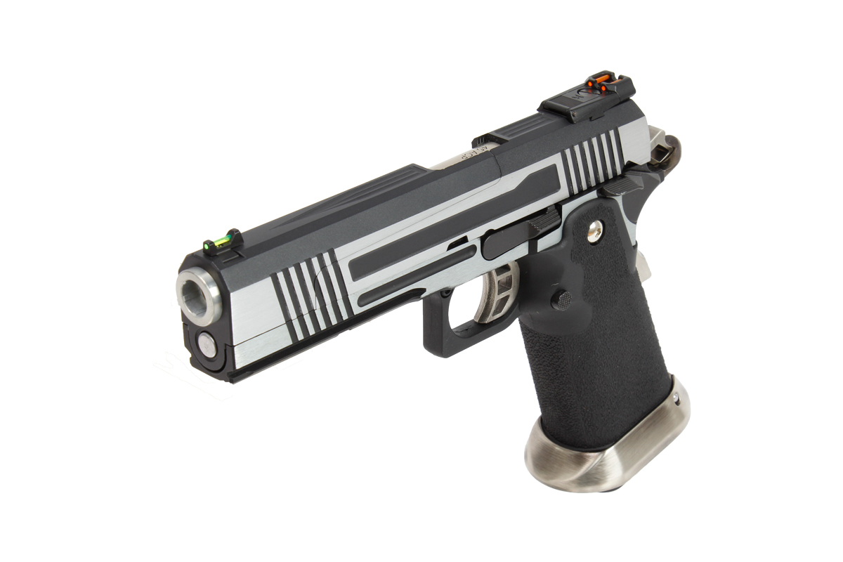 PISTOLET GBB AW CUSTOM HX1001 SPLIT SILVER