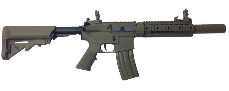 AEG COLT M4 SILENT OPS NYLON FIBRE TAN 1,2 J