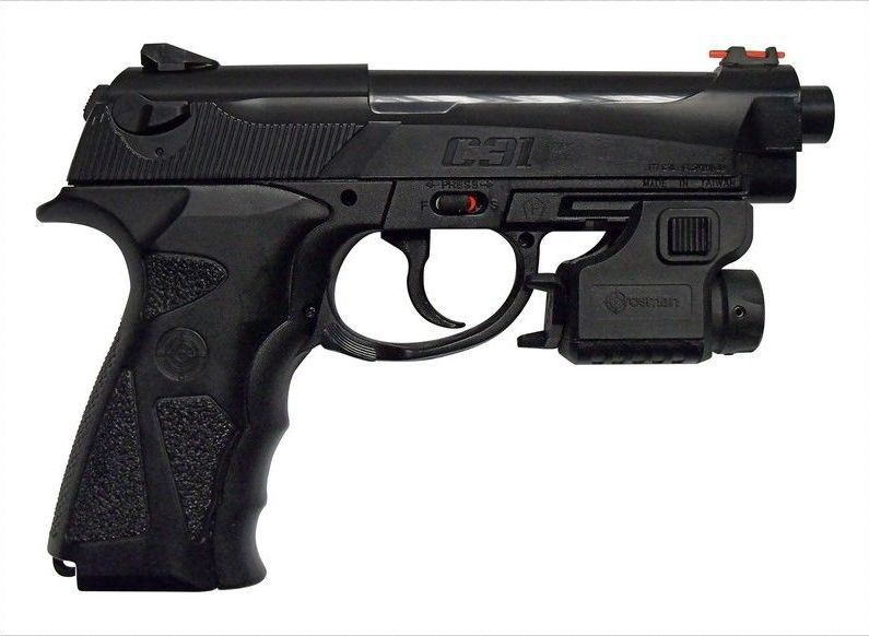 PISTOLET CROSMAN TACC31 CO2 AIR COMPR 4.1J AVEC LASER