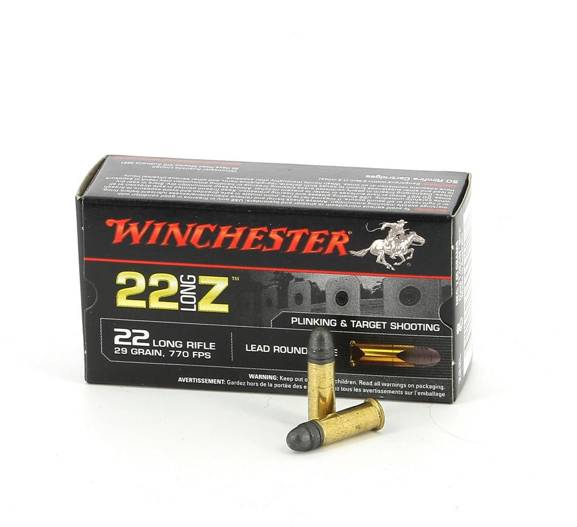 WINCHESTER 22LR SANS POUDRE X50