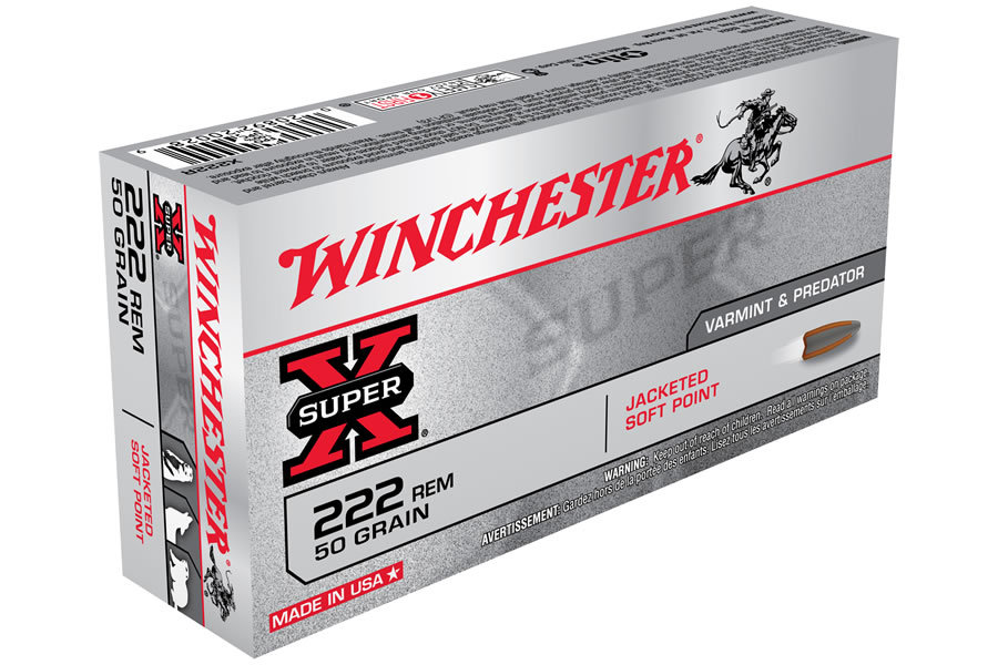 WINCHESTER 222 50GR SP X20