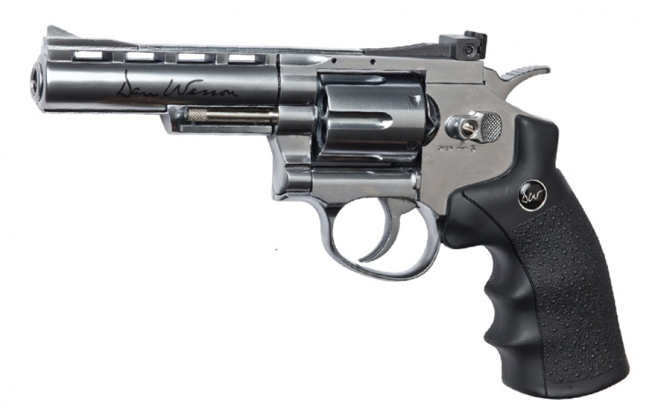 REVOLVER ASG DAN WESSON 4" CO2 SILVER A DOUILLES