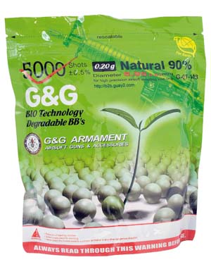 BILLES BIO G&G 0.20G PAR 5000 PCS