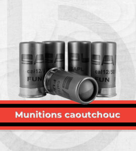 Munitions caoutchouc