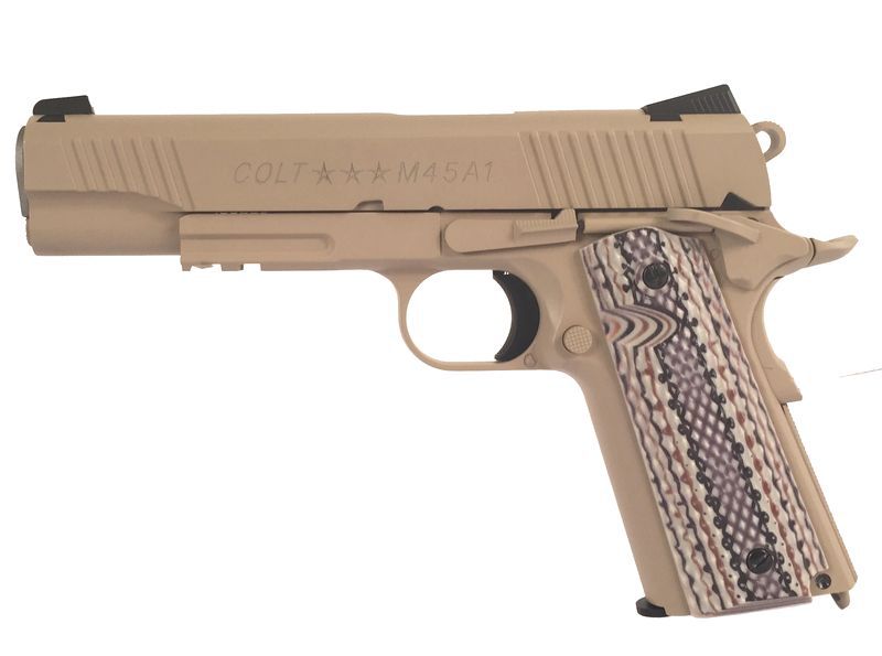 PISTOLET COLT 1911 RAIL M45A1 CO2 CULASSE FIXE